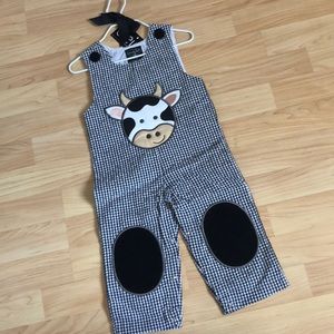 “Eieio” 🐄 Mudpie Toddler Jumpsuit.